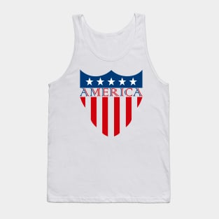 America Flag Vector Tank Top